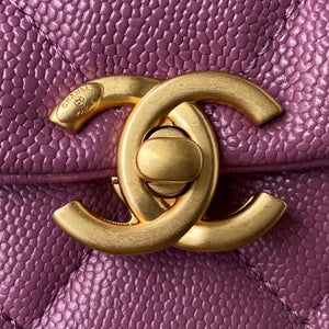 Chanel AS3103 Chanel 19 Handbag Calfskin Purple - Default Title - View 3