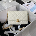 Chanel AS3103 Chanel 19 Handbag Calfskin White - Default Title - View 1