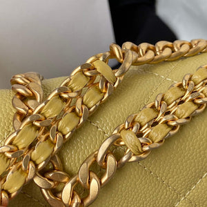 Chanel AS3103 Chanel 19 Handbag Calfskin Yellow - Default Title - View 4