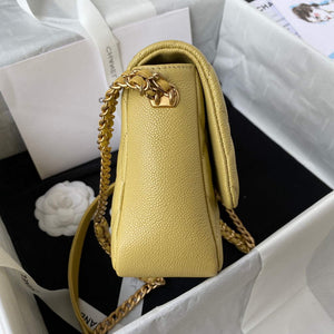 Chanel AS3103 Chanel 19 Handbag Calfskin Yellow - Default Title - View 6
