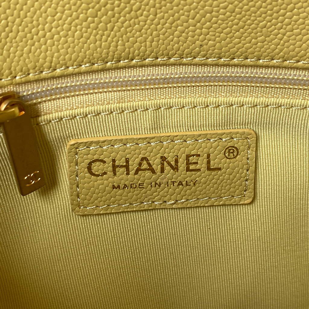 Chanel AS3103 Chanel 19 Handbag Calfskin Yellow