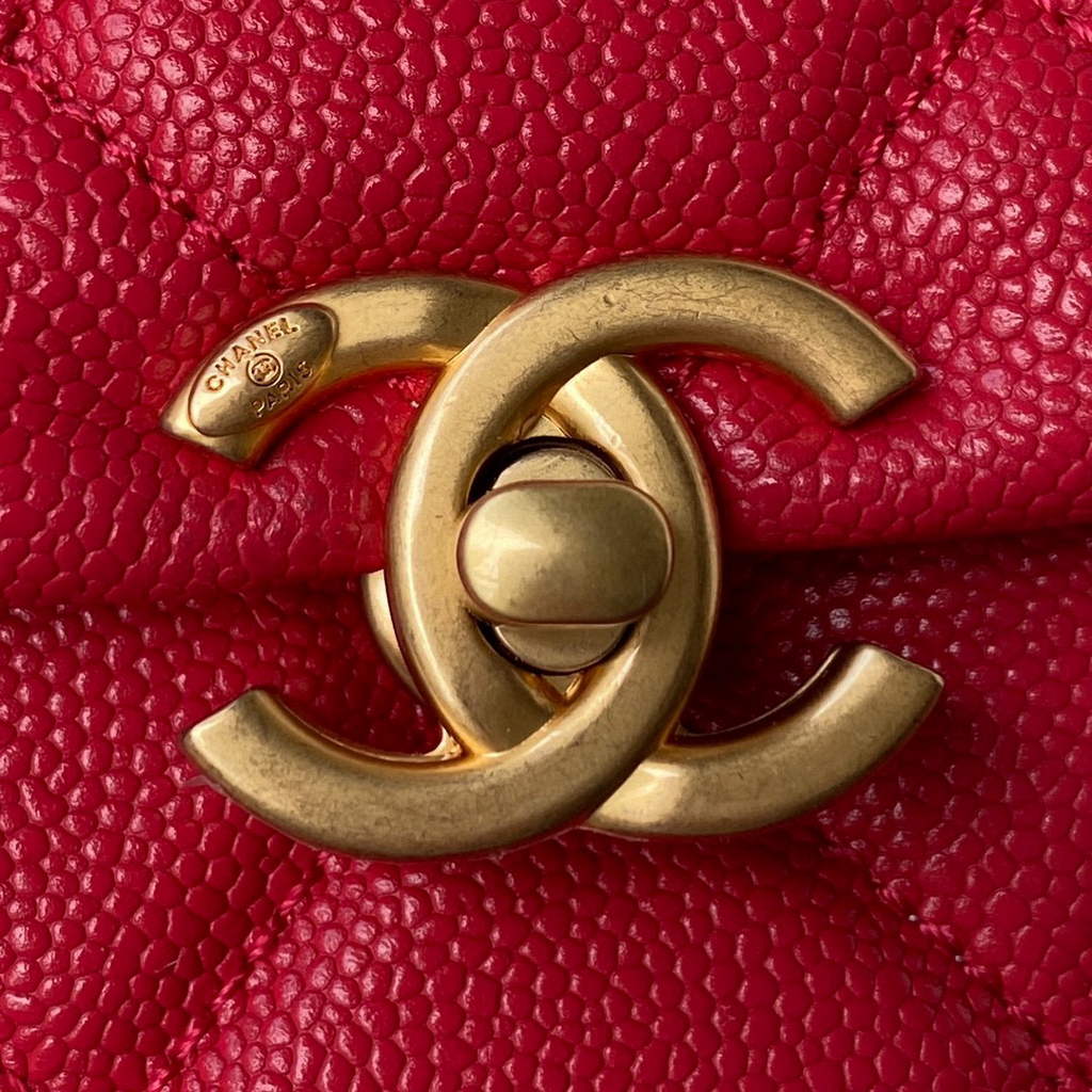 Chanel AS3108 Backpack Chanel flap bag Calfskin Red