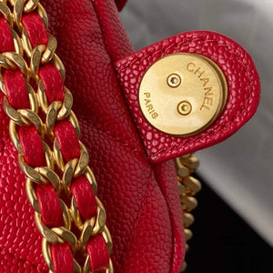 Chanel AS3108 Backpack Chanel flap bag Calfskin Red - Default Title - View 7