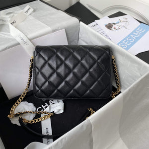 Chanel AS3108 Chanel Flap bag Grained Calfskin Black - Default Title - View 2
