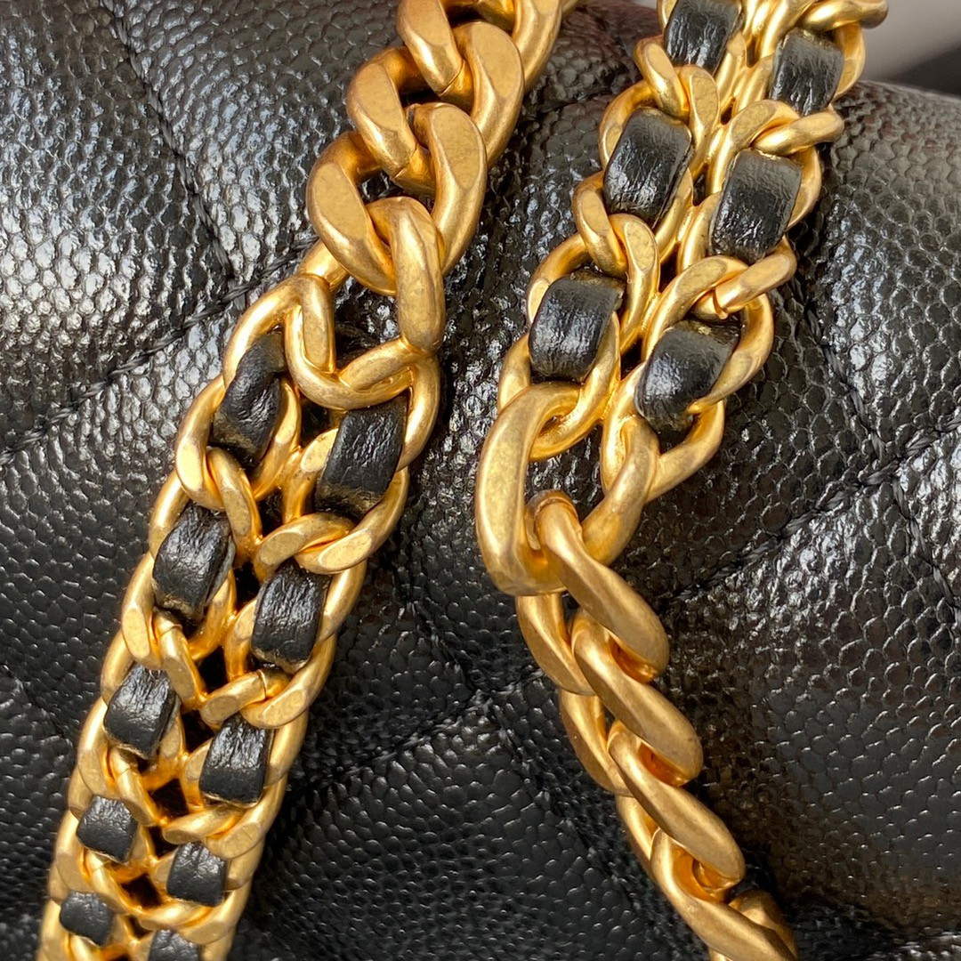 Chanel AS3108 Chanel Flap bag Grained Calfskin Black