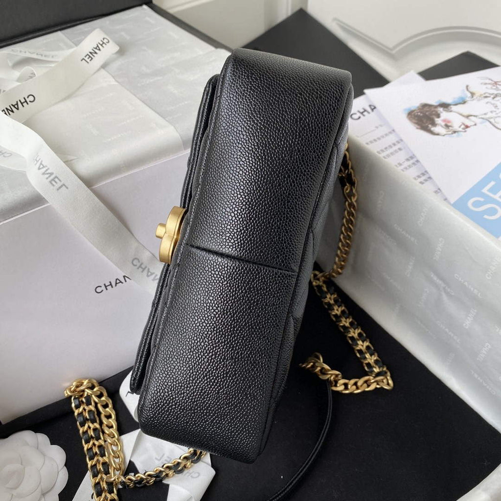 Chanel AS3108 Chanel Flap bag Grained Calfskin Black