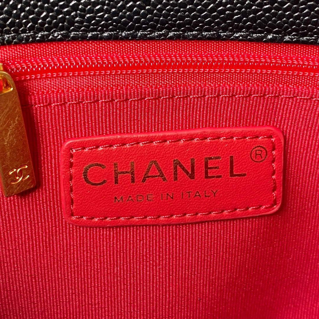 Chanel AS3108 Chanel Flap bag Grained Calfskin Black