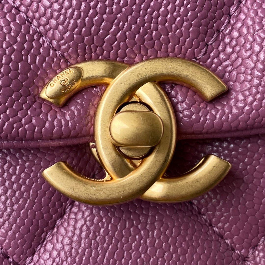 Chanel AS3108 Chanel Flap bag Grained Calfskin Purple