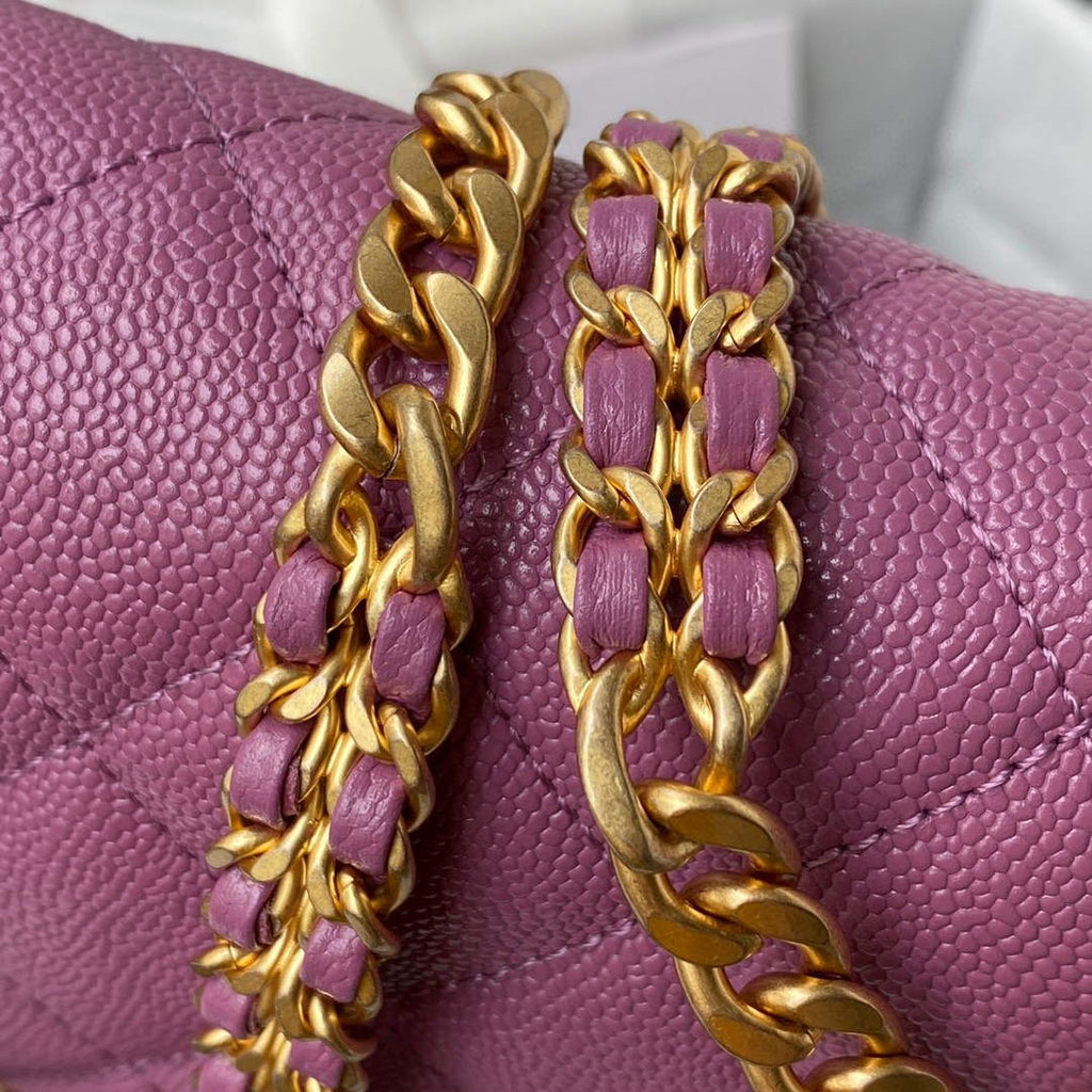 Chanel AS3108 Chanel Flap bag Grained Calfskin Purple