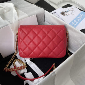 Chanel AS3108 Chanel Flap bag Grained Calfskin Red - Default Title - View 2
