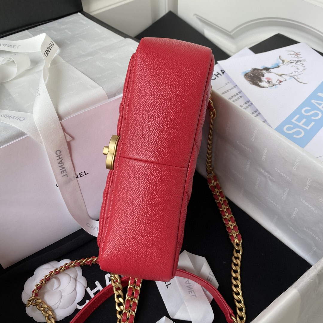 Chanel AS3108 Chanel Flap bag Grained Calfskin Red - Default Title - View 6