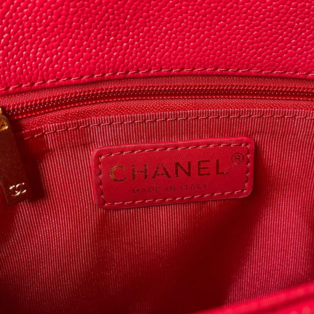 Chanel AS3108 Chanel Flap bag Grained Calfskin Red