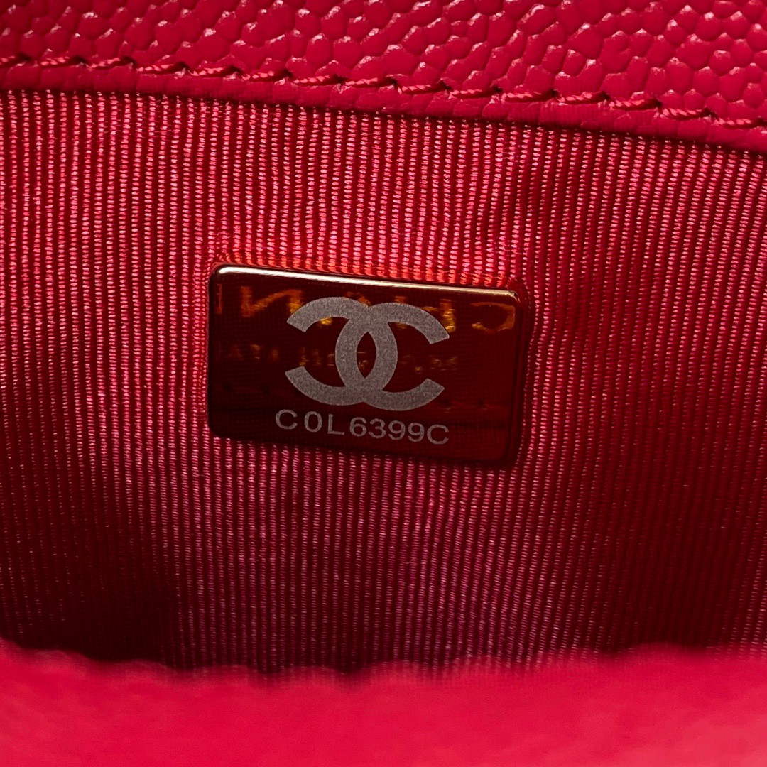 Chanel AS3108 Chanel Flap bag Grained Calfskin Red