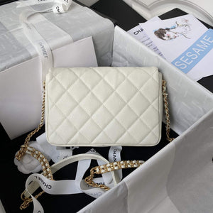 Chanel AS3108 Chanel Flap bag Grained Calfskin White - Default Title - View 2
