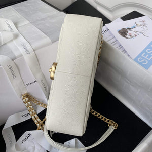 Chanel AS3108 Chanel Flap bag Grained Calfskin White - Default Title - View 6