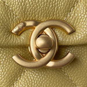 Chanel AS3108 Chanel Flap bag Grained Calfskin Yellow - Default Title - View 3
