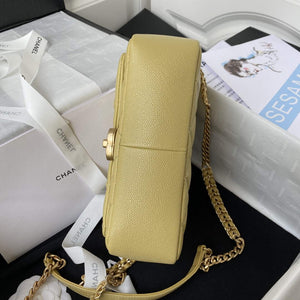 Chanel AS3108 Chanel Flap bag Grained Calfskin Yellow - Default Title - View 5