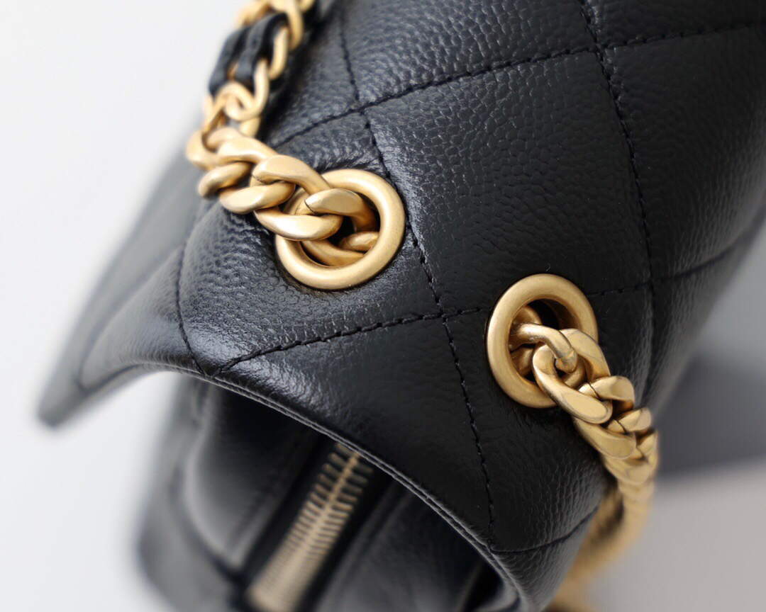 Chanel AS3108 Backpack Chanel flap bag  Calfskin Black