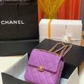 Chanel AS3108 Backpack Chanel flap bag Calfskin Purple - Default Title - View 1