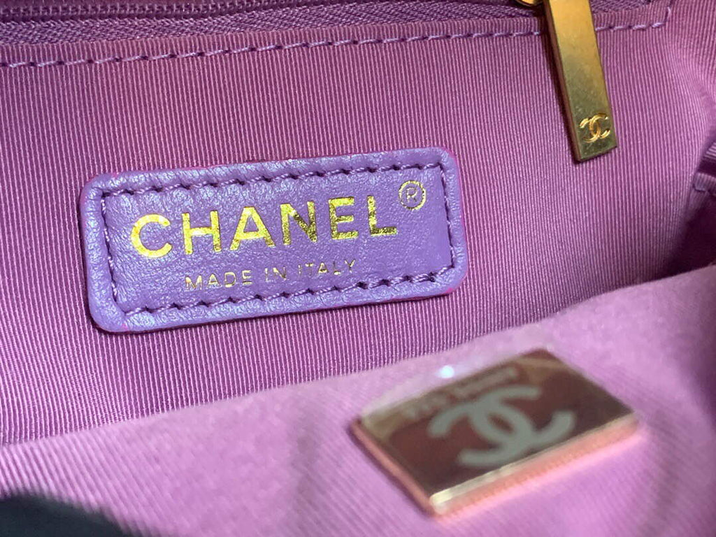 Chanel AS3108 Backpack Chanel flap bag Calfskin Purple