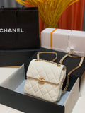 Chanel AS3108 Backpack Chanel flap bag Calfskin White