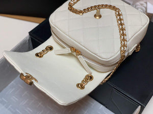 Chanel AS3108 Backpack Chanel flap bag Calfskin White - Default Title - View 6