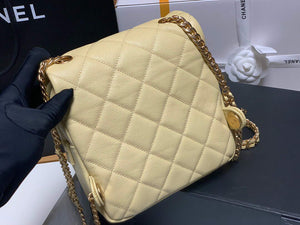 Chanel AS3108 Backpack Chanel flap bag Calfskin Yellow - Default Title - View 4