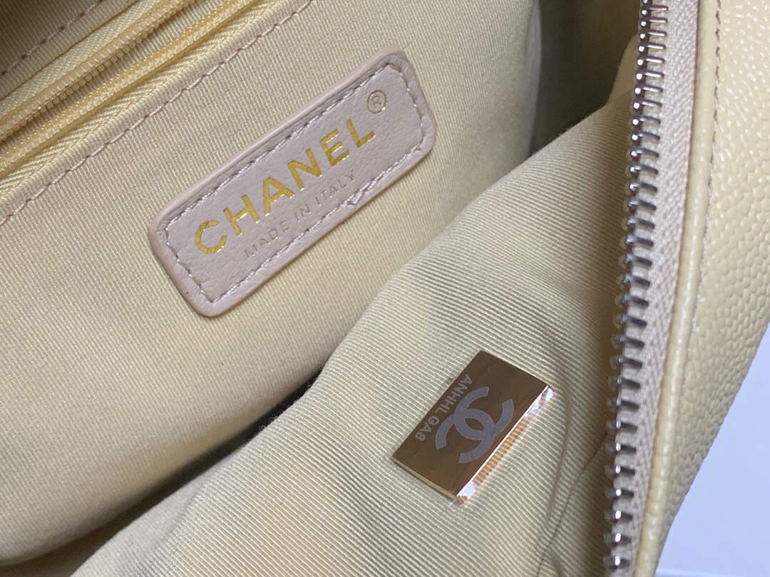 Chanel AS3108 Backpack Chanel flap bag Calfskin Yellow