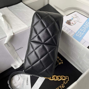 Chanel AS3111 Hobo Small Handbag Lambskin Black - Default Title - View 6