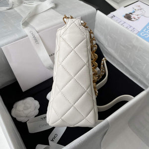 Chanel AS3111 Hobo Small Handbag Lambskin White - Default Title - View 5