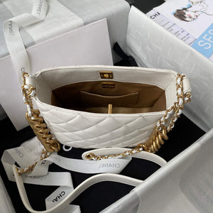 Chanel AS3111 Hobo Small Handbag Lambskin White - Default Title - View 7
