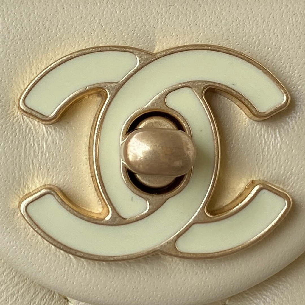 Chanel AS3113 Mini Flap Bag Lambskin Yellow
