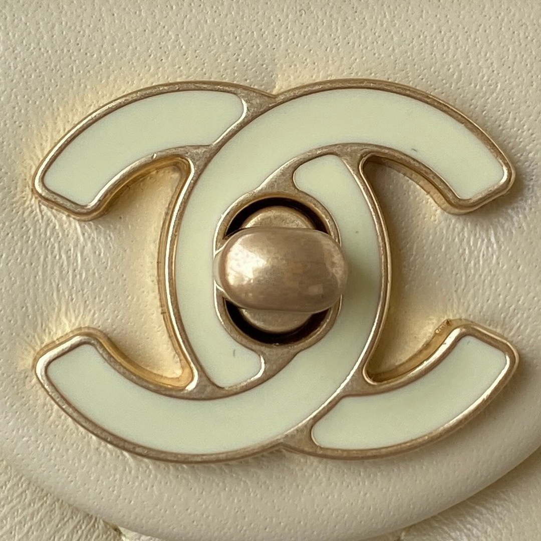 Chanel AS3113 Mini Flap Bag Lambskin Yellow - Default Title - View 3