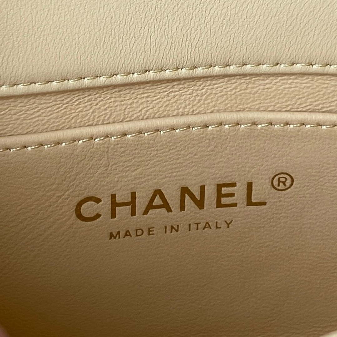 Chanel AS3113 Mini Flap Bag Lambskin Yellow - Default Title - View 8