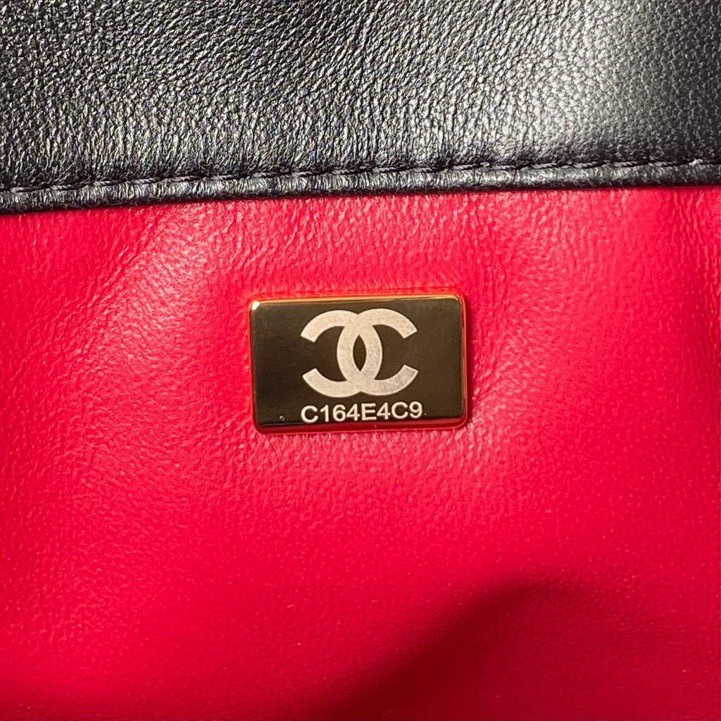 Chanel AS3117 Bucket Bag Lambskin Black