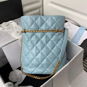 Chanel AS3117 Bucket Bag Lambskin Blue - Default Title - View 2