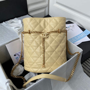 Chanel AS3117 Bucket Bag Lambskin Yellow - Default Title - View 1