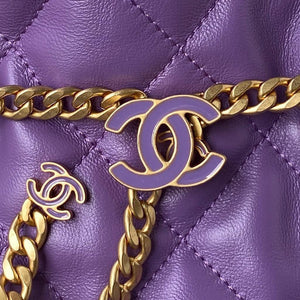 Chanel AS3117 Bucket Bag Lambskin Purple - Default Title - View 3