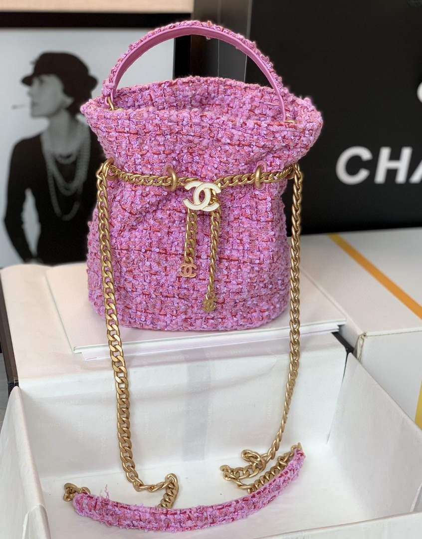 Chanel AS3117 Bucket Bag Tweed Pink - Default Title - View 8
