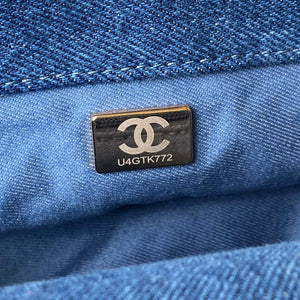 Chanel AS3134 Small Flap Bag Printed Denim Blue - Default Title - View 9
