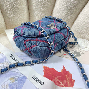 Chanel AS3187 22A Beach Denim mini saddle bag Denim blue - Default Title - View 2
