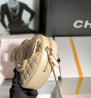 Chanel AS3191 Large Heart Bag Lambskin Gold - Default Title - View 4