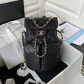 Chanel Backpack Calfskin AS3200 Black Gold - Default Title - View 1