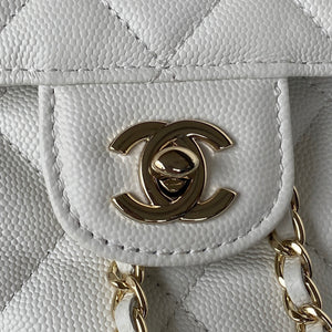 Chanel Backpack AS3200 Calfskin White Gold - Default Title - View 3