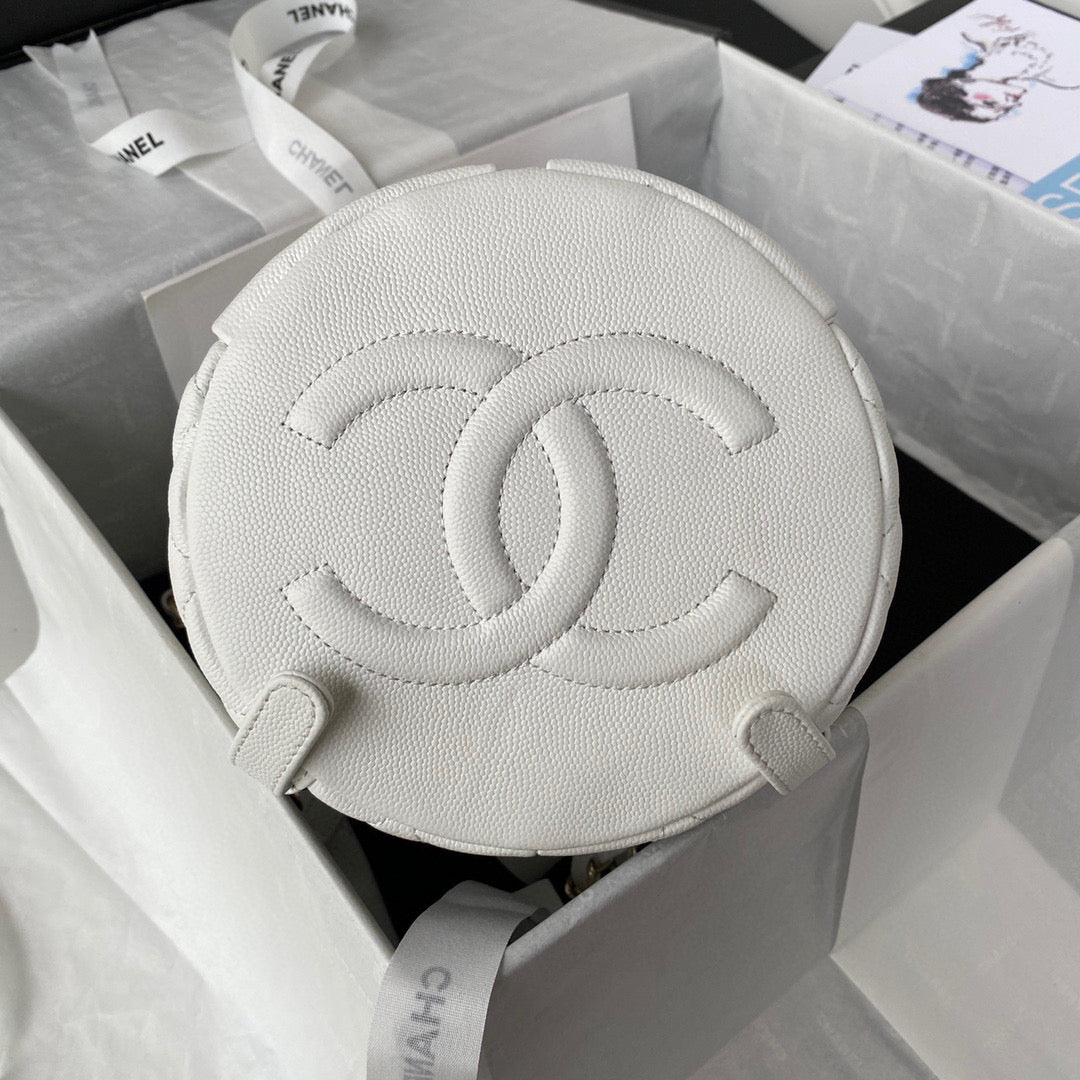 Chanel Backpack AS3200 Calfskin White Gold - Default Title - View 7