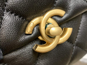 Chanel AS3205 Mini Flap bag lambskin gold Black - Default Title - View 3