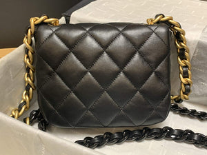 Chanel AS3205 Mini Flap bag lambskin gold Black - Default Title - View 4
