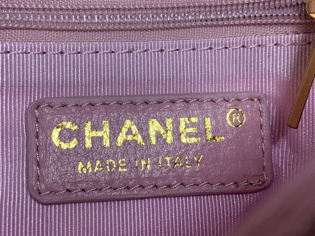Chanel AS3205 Mini Flap bag lambskin gold Pink