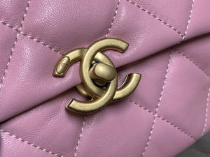 Chanel AS3205 Mini Flap bag lambskin gold Pink - Default Title - View 3