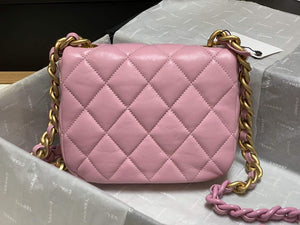 Chanel AS3205 Mini Flap bag lambskin gold Pink - Default Title - View 4